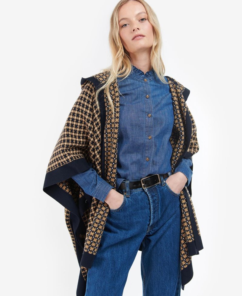 Suéteres Barbour Zenia Cape Mujer | TKYU82340